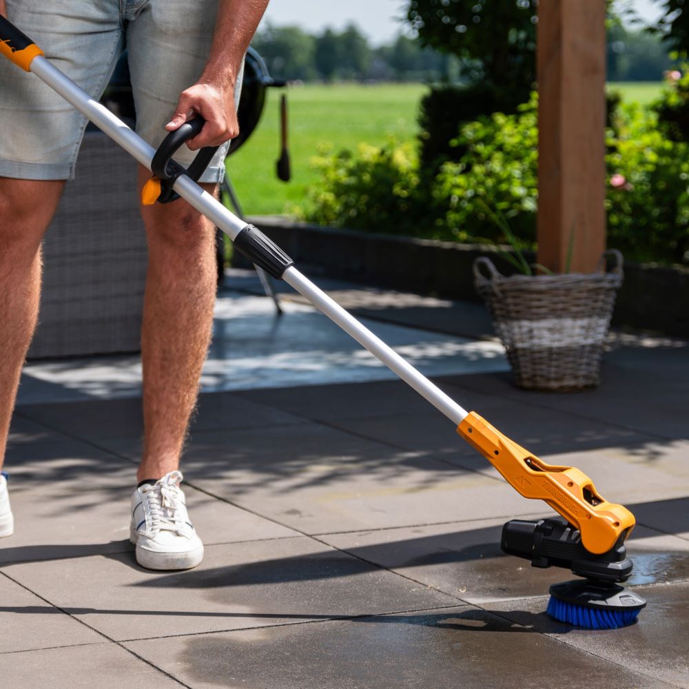 12V Twin Brush Cordless Telescopic Power Scrubber