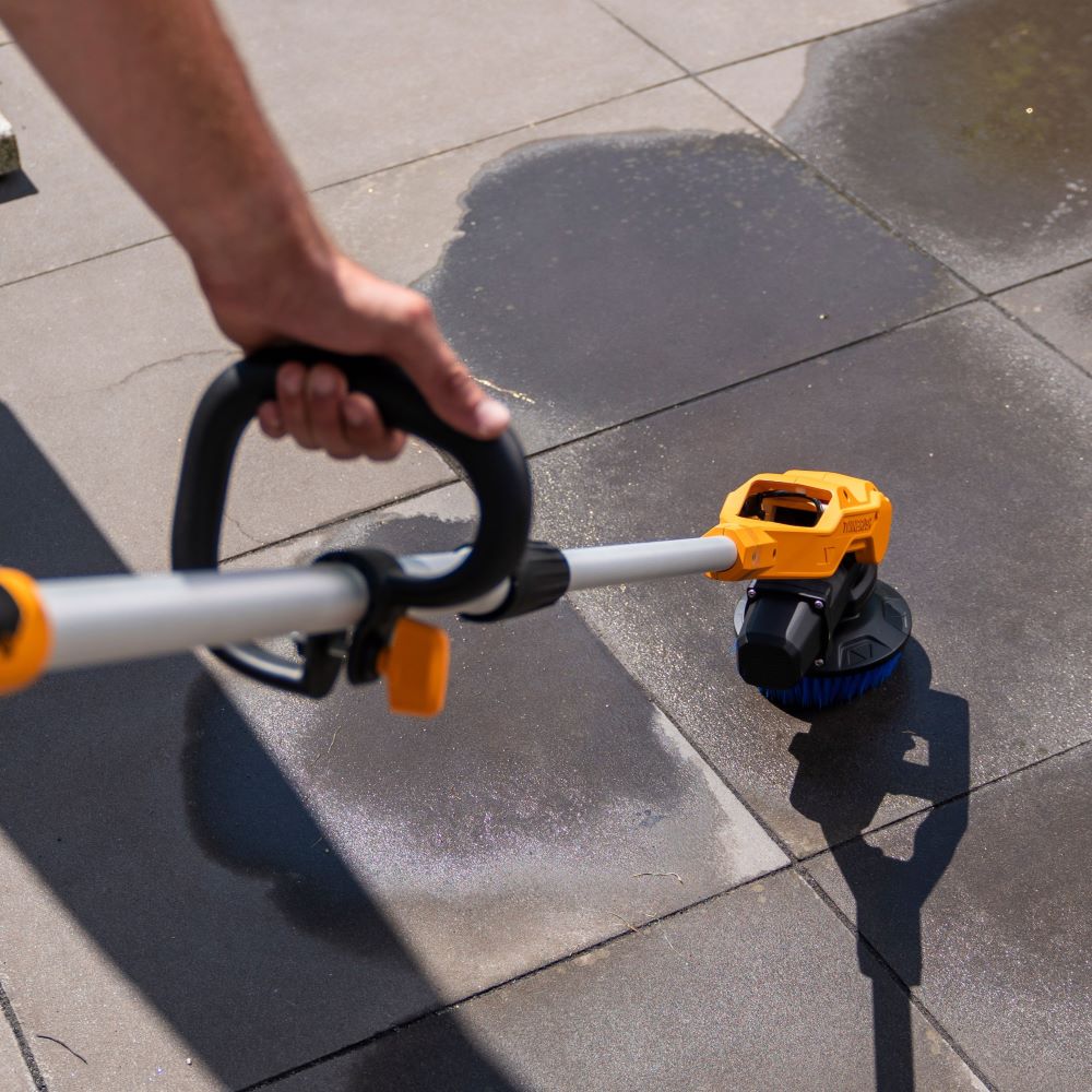 12V Twin Brush Cordless Telescopic Power Scrubber