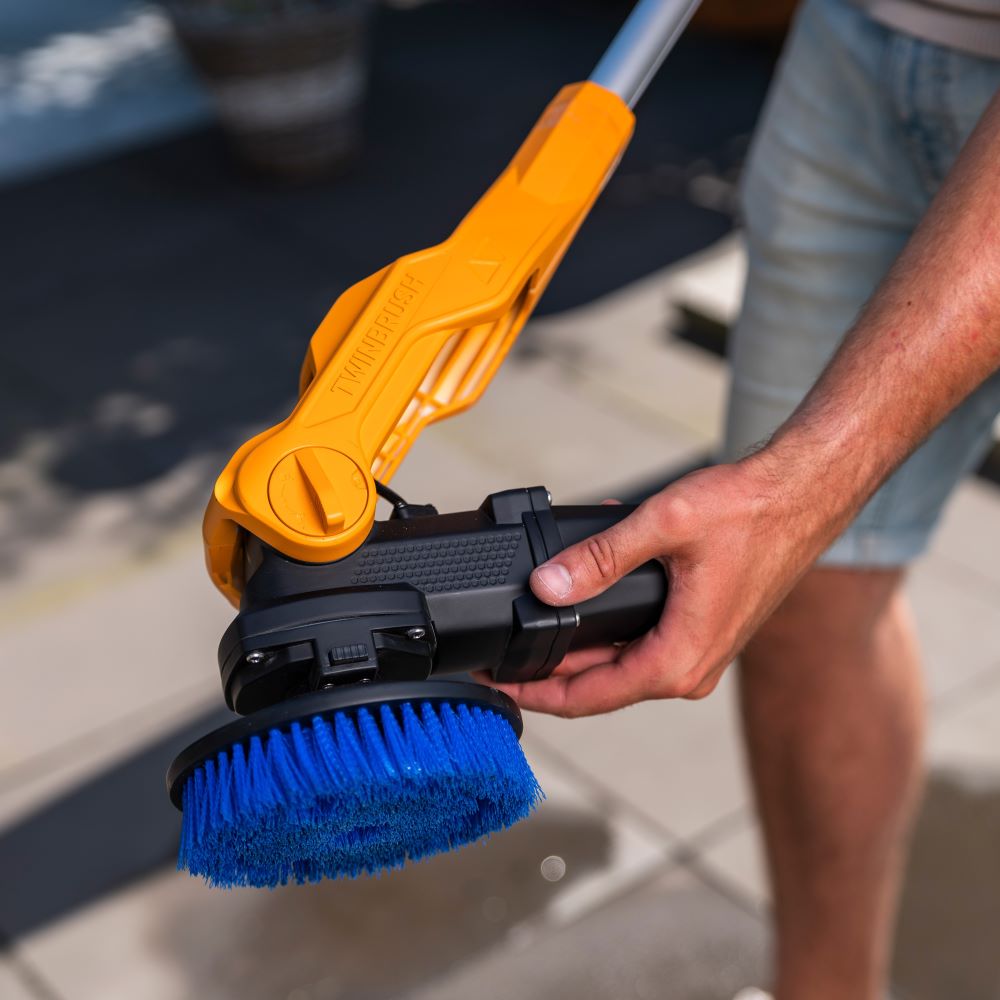 12V Twin Brush Cordless Telescopic Power Scrubber