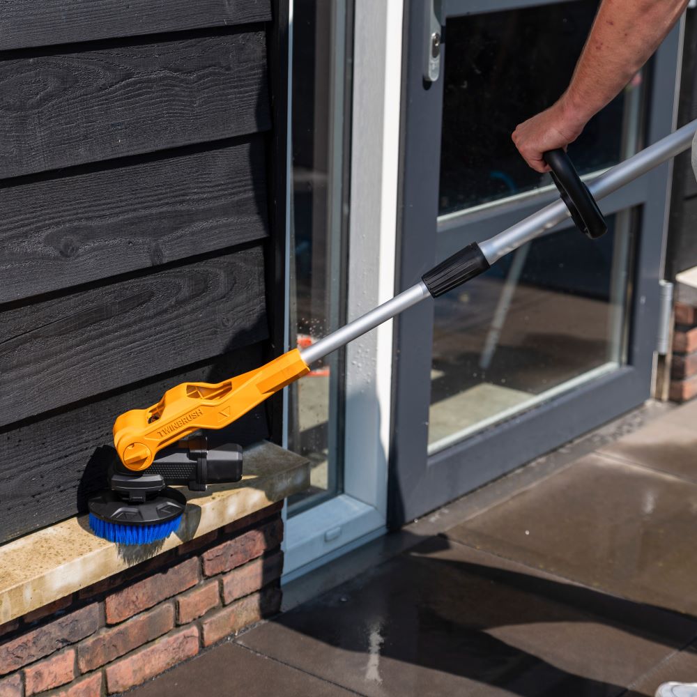 12V Twin Brush Cordless Telescopic Power Scrubber