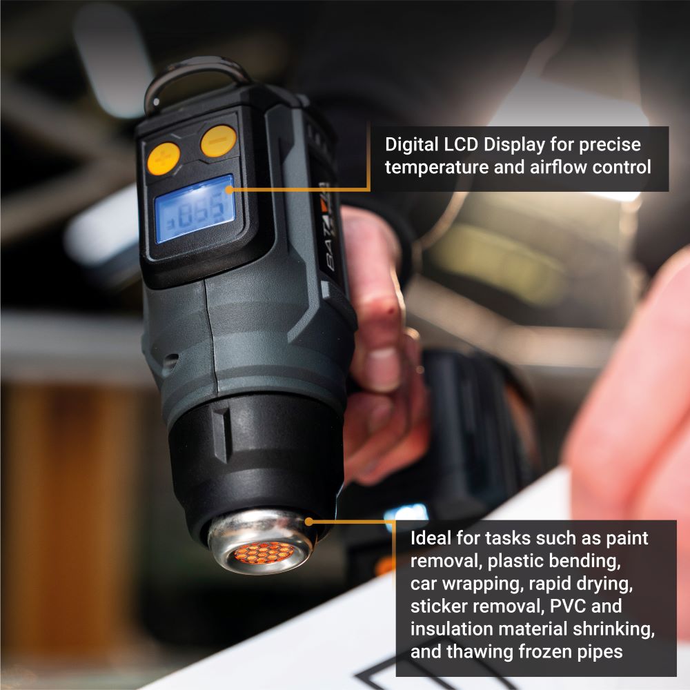 18V Cordless Heat Gun with Digital LCD Display - view 6