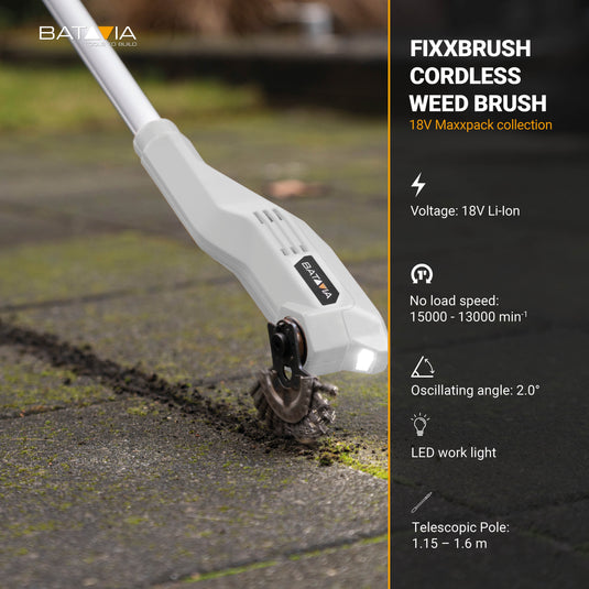 18V Fixxbrush Cordless Weed Brush