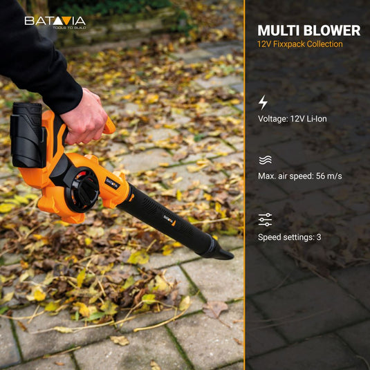 Pack Automne – Cisaille à gazon et à arbuste 12V + élagueuse 12V + Souffleur multifonction