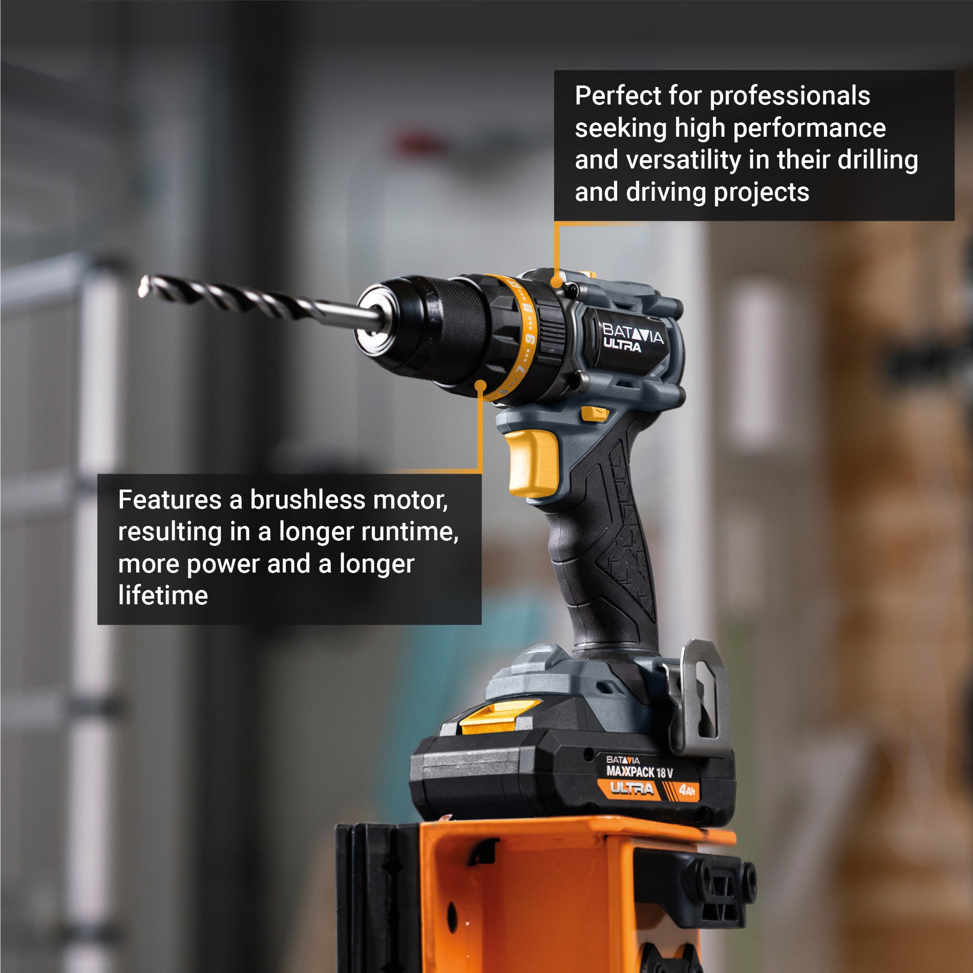 18V Brushless Accu Klopboormachine 70 Nm