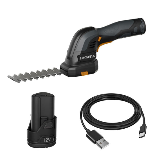 Podadora para césped y arbustos a batería 12V