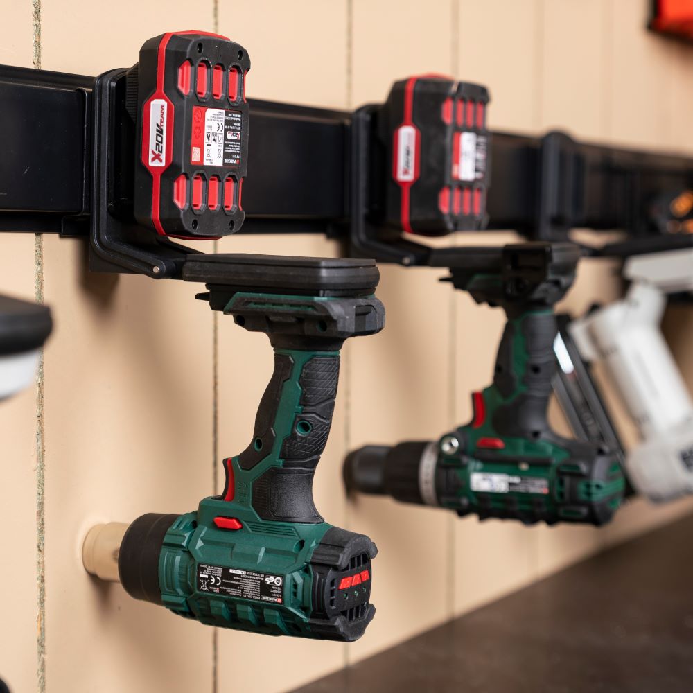 Werkzeug- & Akkuhalter & Adapter (Parkside® X20V)
