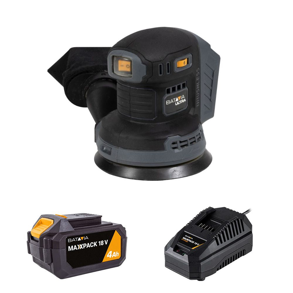 Lijadora excéntrica a batería 18V brushless 125 mm