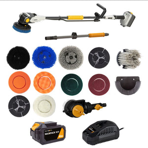 Ultimate 18V Twin Brush Set completo – Potencia y alcance máximos, ultra práctico