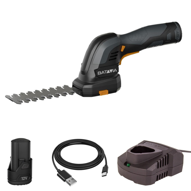 Cargue la imagen en el visor de la galería, Podadora para césped y arbustos a batería 12V
