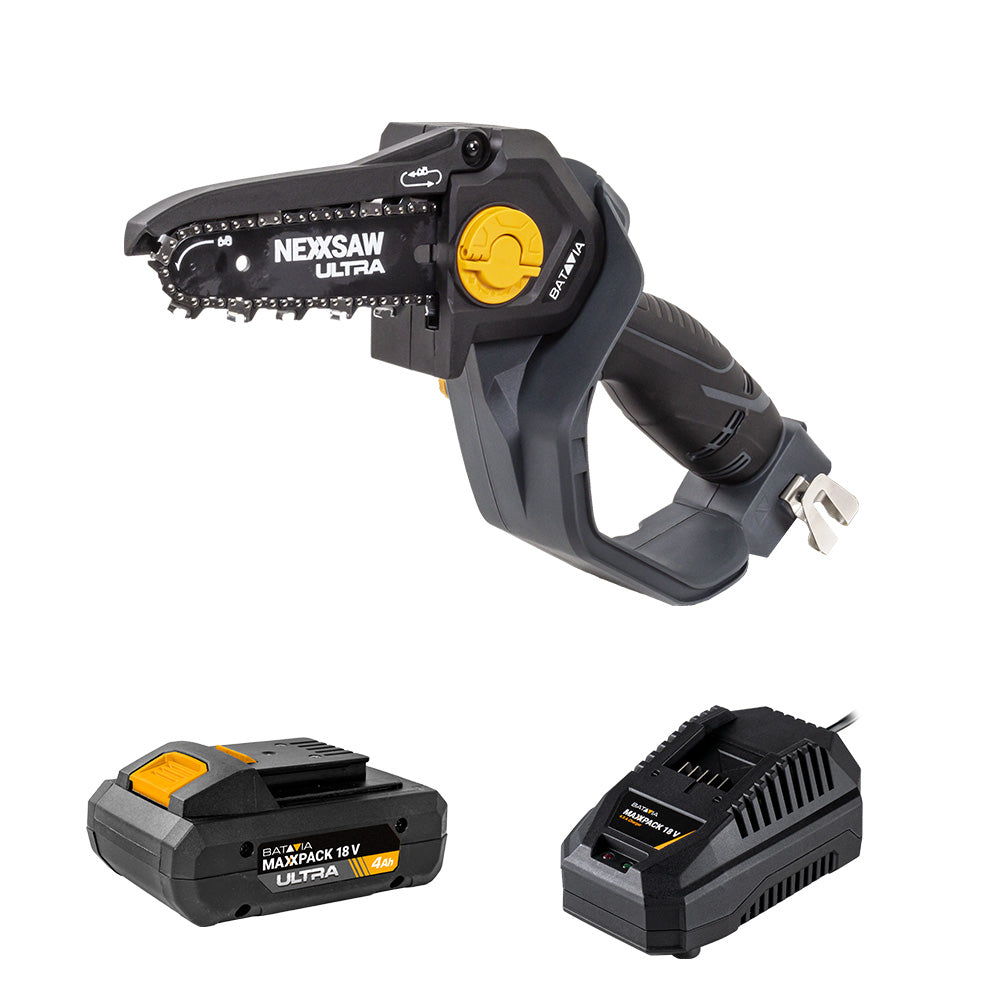 18V Nexxsaw Cordless Brushless One-Hand Chainsaw V3 Ultra 7''