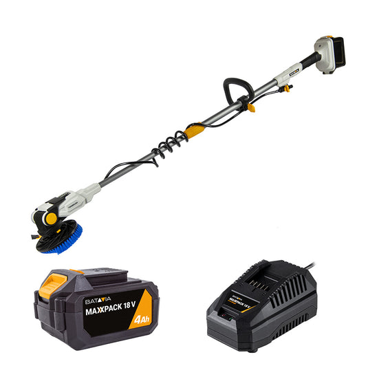 Twin Brush - Brosse Motorisée Télescopique 18V sans fil