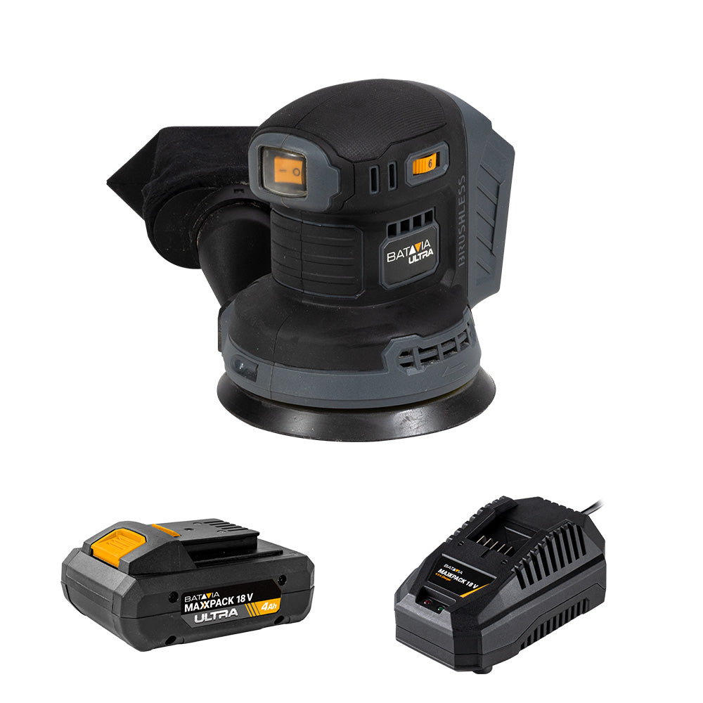 18V Brushless Accu Excentrische Schuurmachine 125 mm