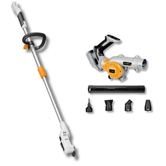 Fixxbrush Gartenreinigungs-Set inkl. 2,0-Ah-Akku und Ladegerät