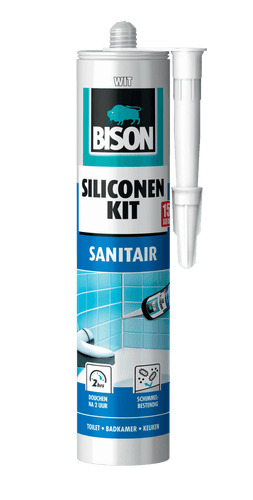 Bison Siliconenkit Wit Bus 310 ml