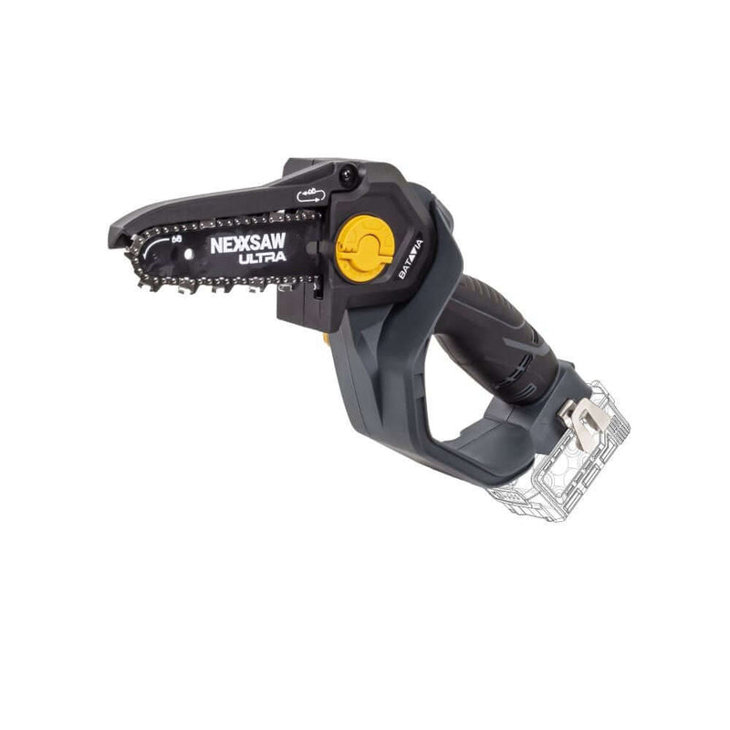 Laad de afbeelding in de Galerijviewer, 18V Nexxsaw® Brushless Accu Eénhands-Kettingzaag 7&#39;&#39; (zonder accu en oplader)
