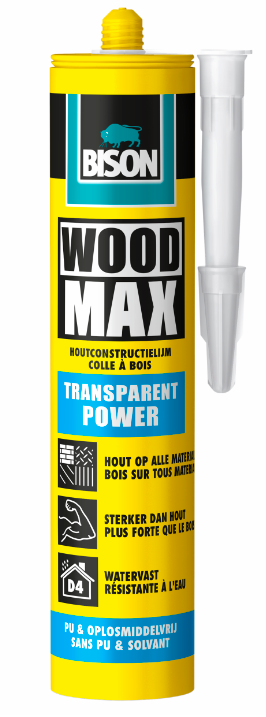Bison Wood Max Power Transparente tubo 320 g