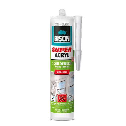 Bison Super Acrylic Painterskit White Kanisteri 300 ml